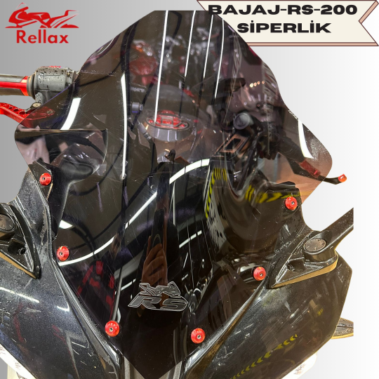 RELLAX BAJAJ PULSAR RS 200 SPOR FÜME CAM İŞLEMELİ