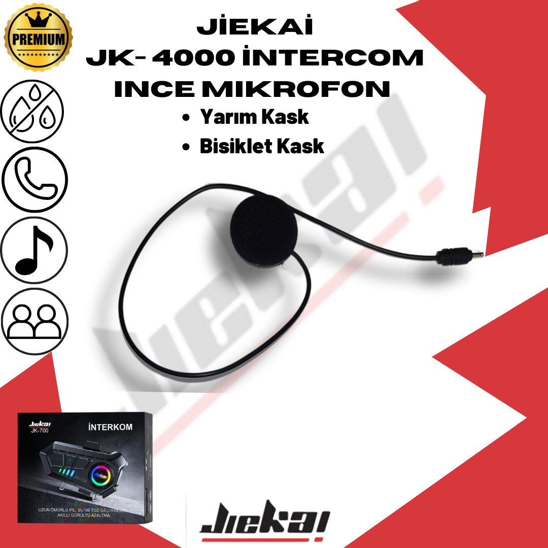 JK-4000 MİKROFON FULLFACE UYUMLU ( YEDEKPARÇA )