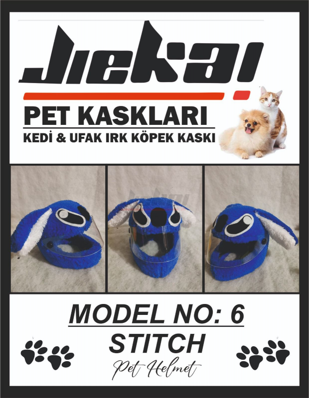 JİEKAİ K114 KEDİ VE KÖPEK KASKI MODEL: 6 ( KASK YERLİ ÜRETİM )