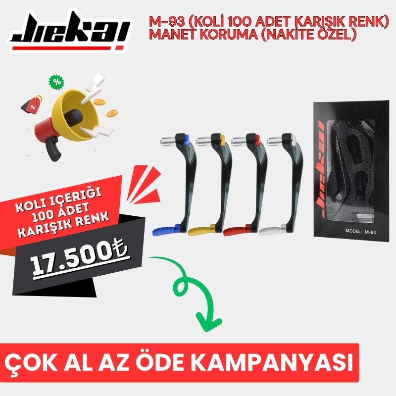 M-93 (KOLİ 100 ADET KARIŞIK RENK)  MANET KORUMA (NAKİTE ÖZEL)