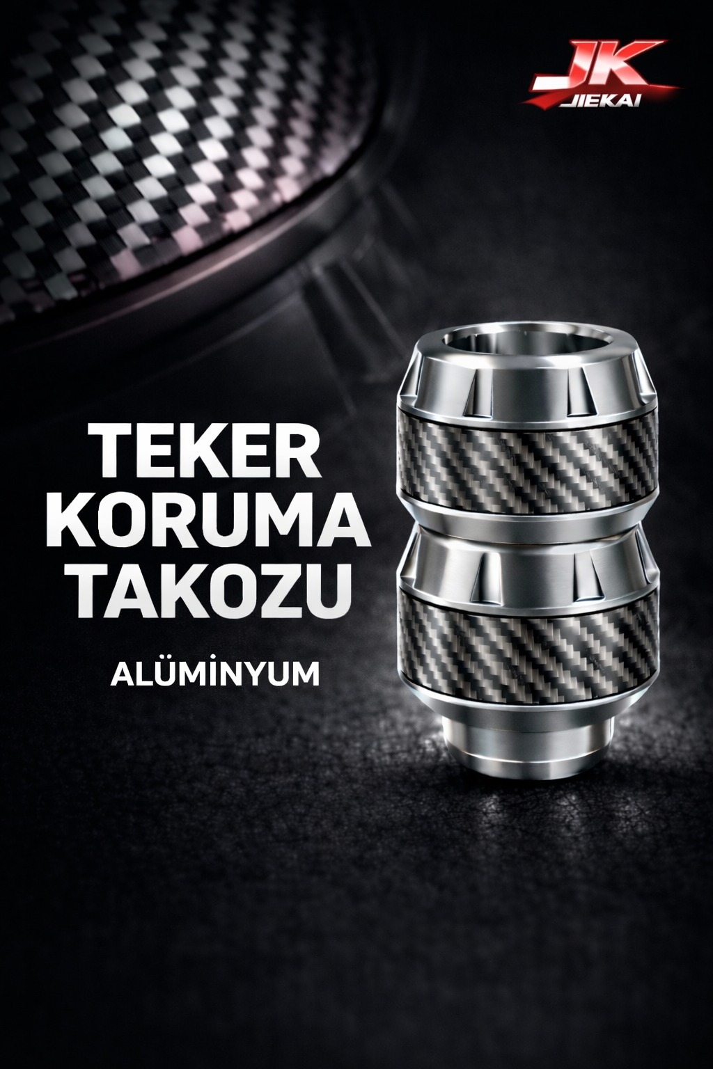 KB-37 RENKLİ ÖN TEKER TAKOZU *GÜMÜŞ* ÜNİVERSAL
