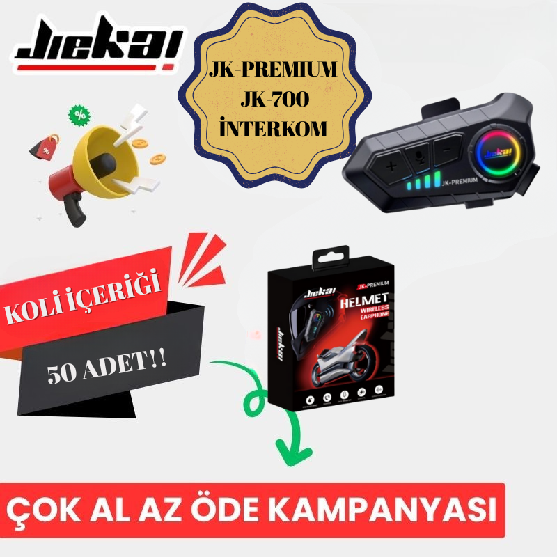 JİEKAİ JK-PREMIUM İNTERKOM JK-700 *KOLİ İÇERİĞİ 50 ADET*