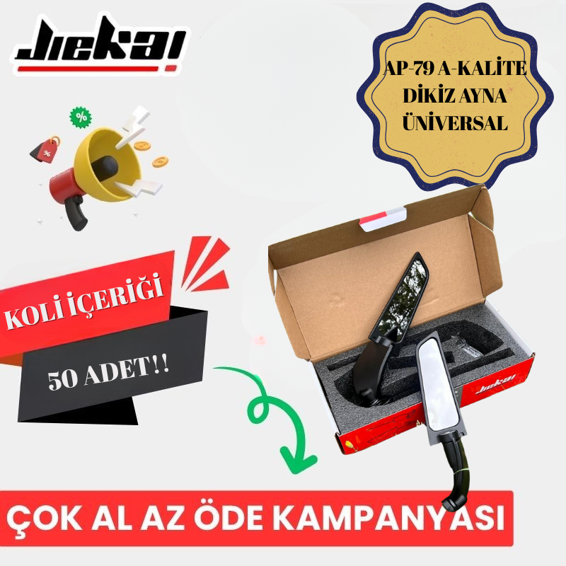 H2 AYNA RACİNG SPOR KATLANA BİLİR ÜNİVERSAL AYNA KARBON G-02 *KOLİ İÇERİĞİ 50 ADET*