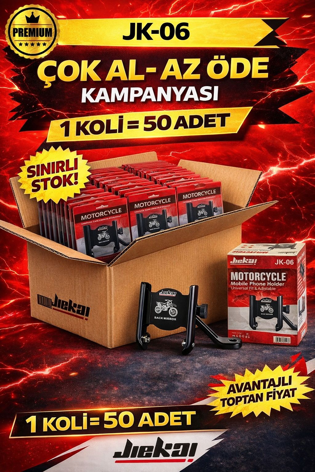 JİEKAİ BAYİLERİNE ÖZEL KAMPANYASI JK-06 TELEFON TUTUCU (KOLİ FİYAT)
