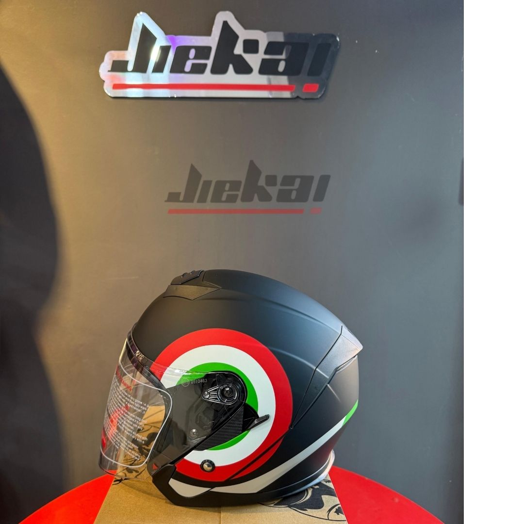 JİEKAİ YARIM KASK Y-1 GÜNEŞ VİZÖRLÜ