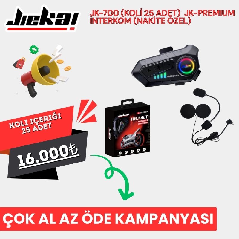 JK-700 (KOLİ 25 ADET)  JK-PREMIUM İNTERKOM (NAKİTE ÖZEL)