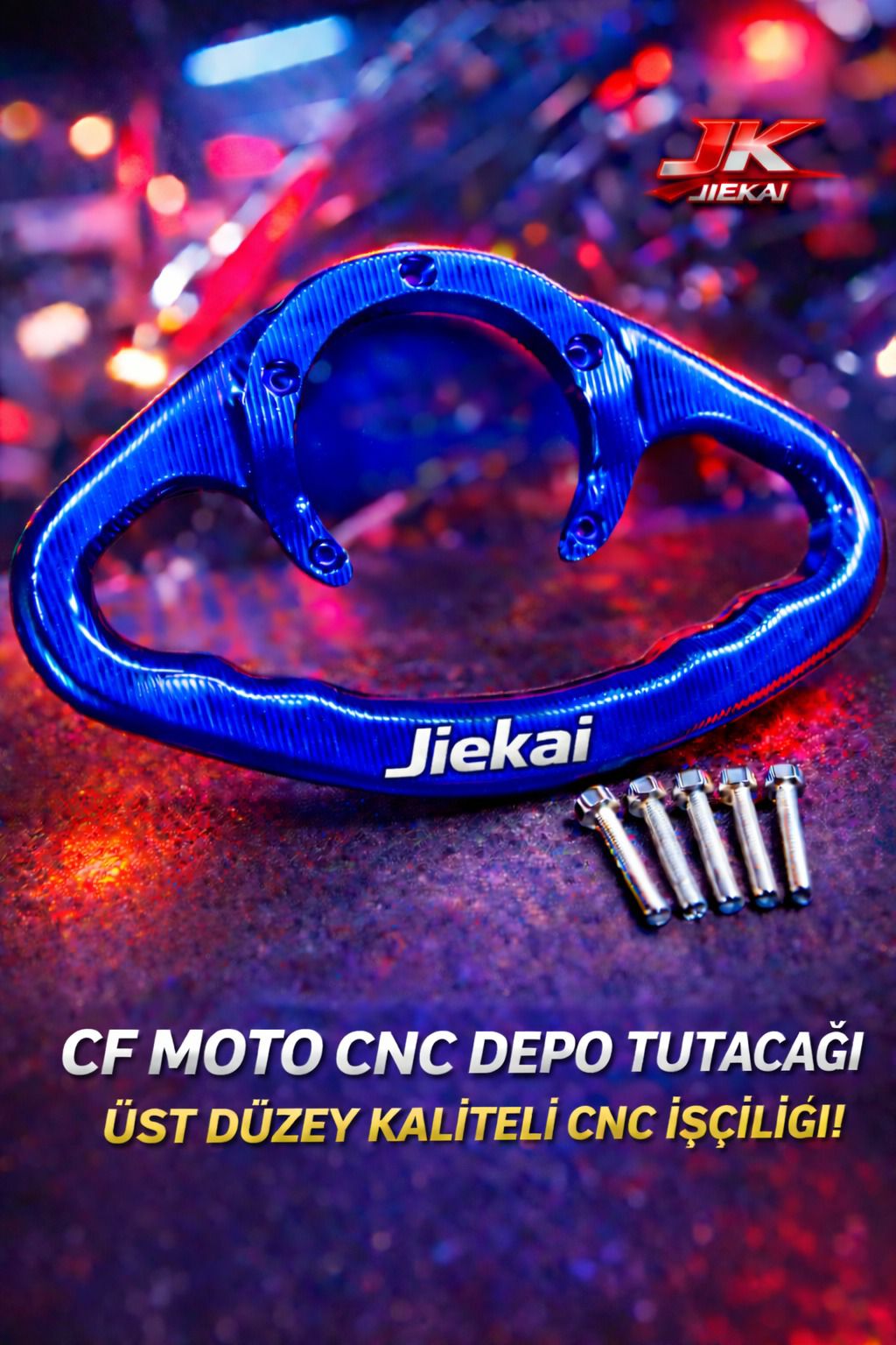 DP300 CF-MOTO DEPO TUTAMAÇ  *MAVİ* ( AÇIKLAMADA UYUMLU MODELLER )
