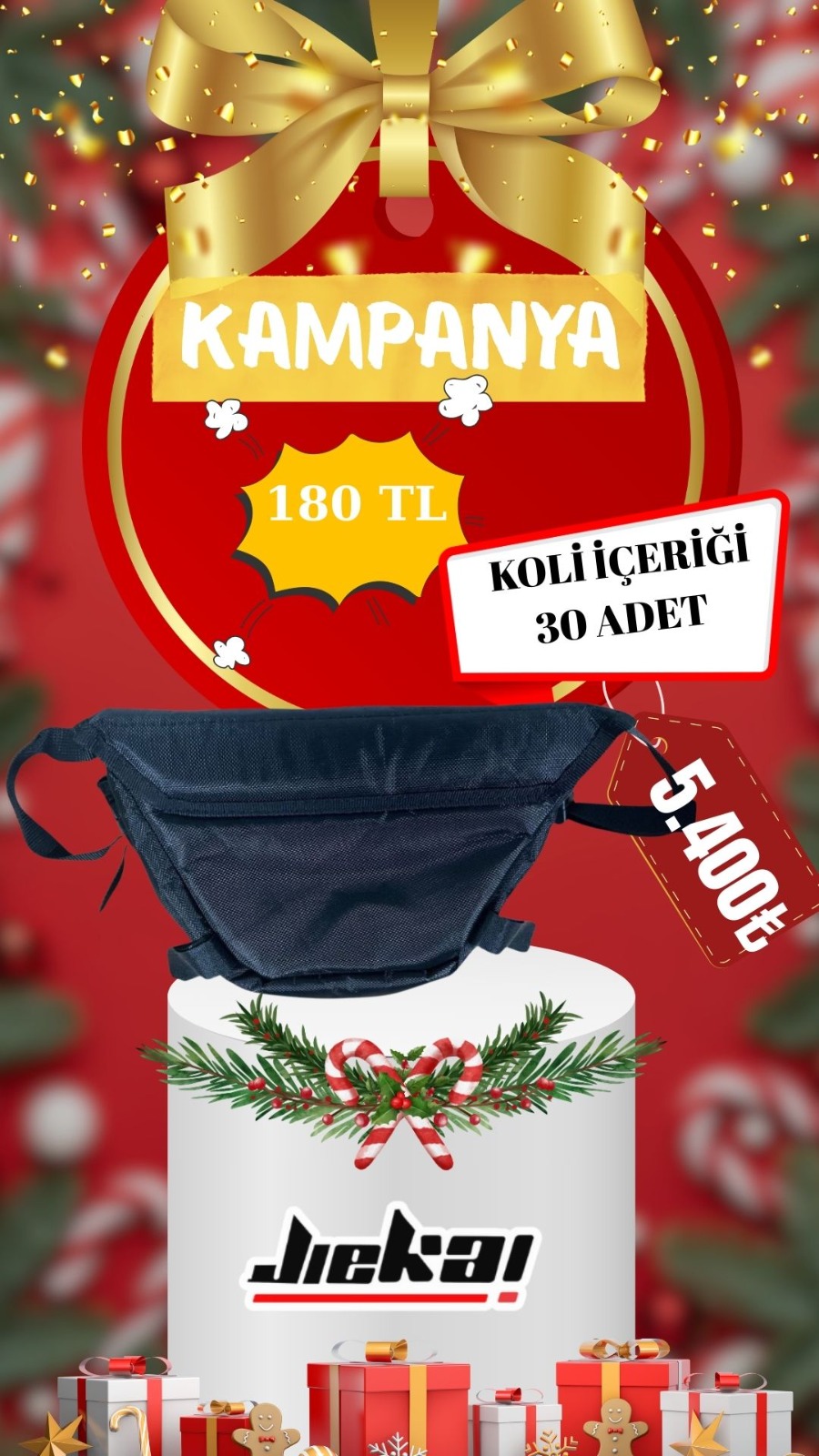 JİEKAİ YILBAŞI KAMPANYASI GİDON ÇANTASI (KOLİ FİYAT)