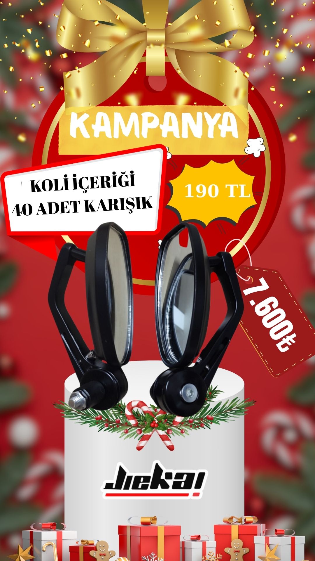 JİEKAİ YILBAŞI KAMPANYASI GİDON AYNASI (KOLİ FİYAT)