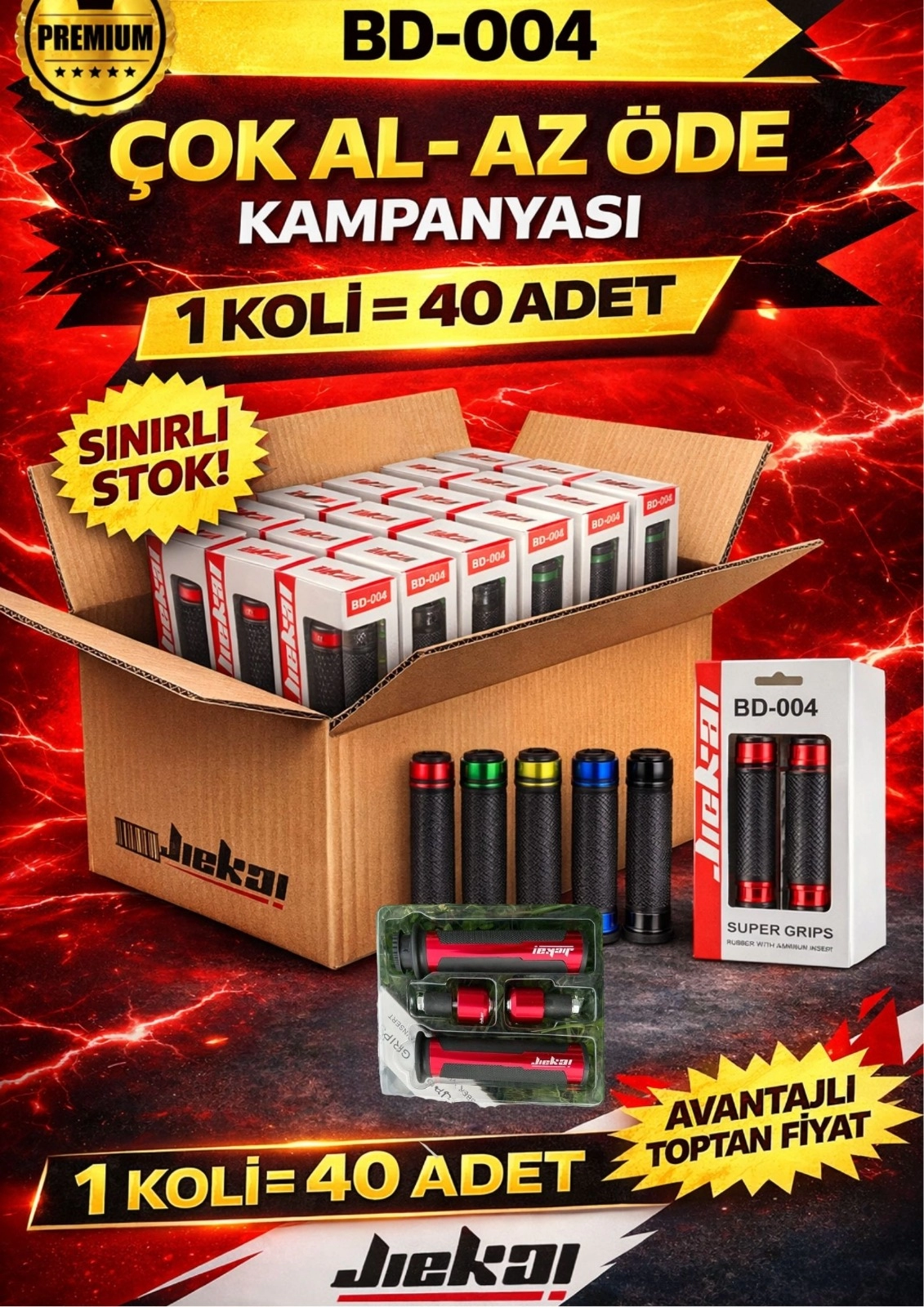 JİEKAİ BAYİLERİNE ÖZEL KAMPANYASI BD-004 SPOR ELCİK (KOLİ FİYAT)