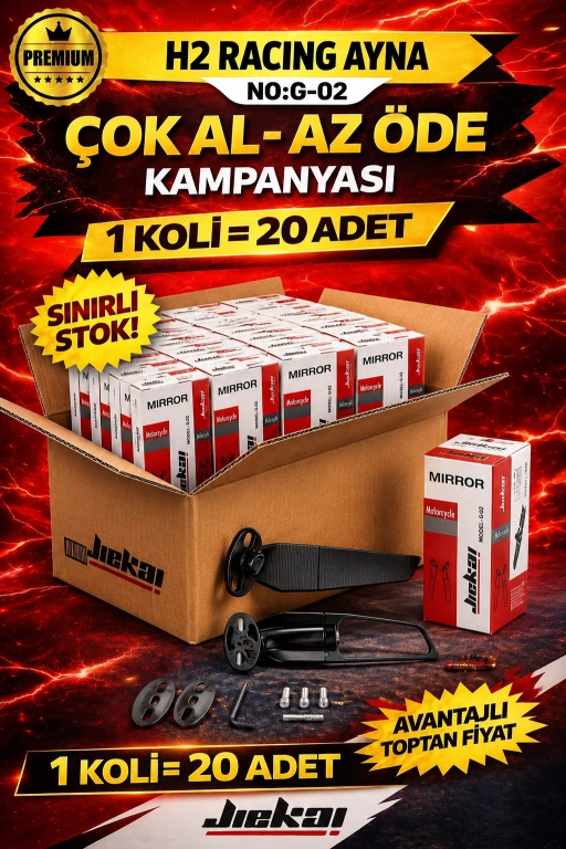 JİEKAİ BAYİLERİNE ÖZEL KAMPANYASI H2 RACING AYNA G-02 (KOLİ FİYAT)