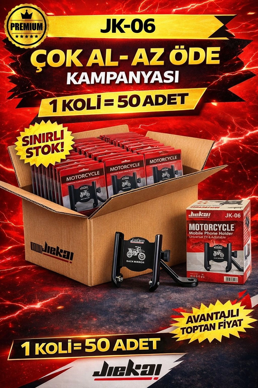 JİEKAİ BAYİLERİNE ÖZEL KAMPANYASI JK-06 TELEFON TUTUCU (KOLİ FİYAT)