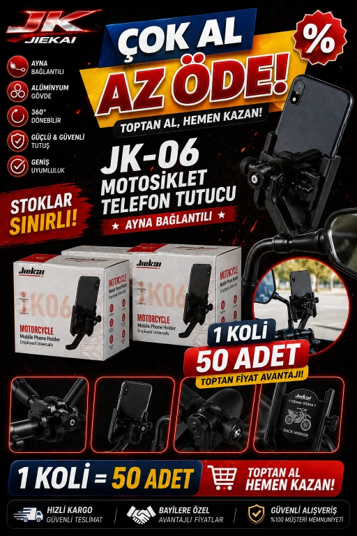 JİEKAİ BAYİLERİNE ÖZEL KAMPANYASI JK-06 TELEFON TUTUCU (KOLİ FİYAT)