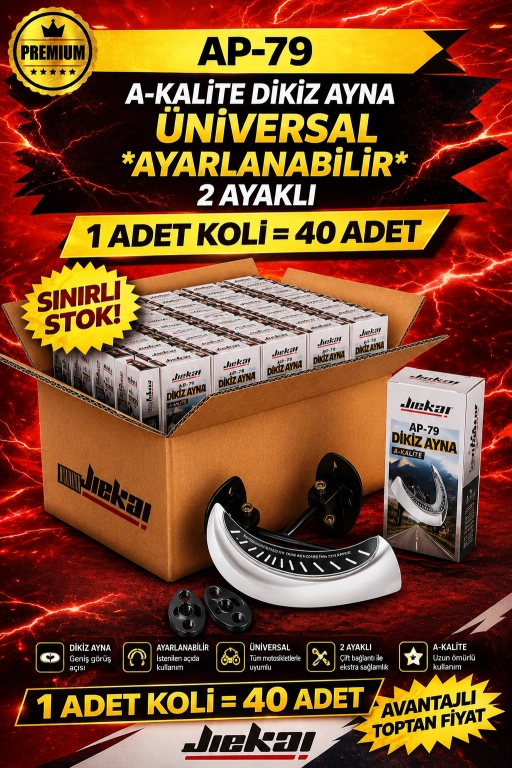 JİEKAİ BAYİLERİNE ÖZEL KAMPANYASI AP-79 A-KALİTE DİKİZ AYNA ÜNİVERSAL *AYARLANABİLİR* 2 AYAKLI