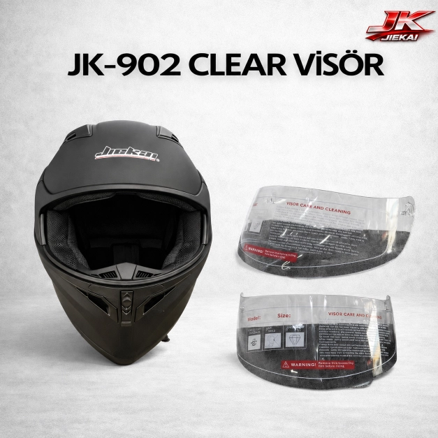 JİEKAİ ÇENE AÇILIR FULLFACE KASK CLEAR-ŞEFFAF VİZÖR JK 902 -JK306 UYUMLU
