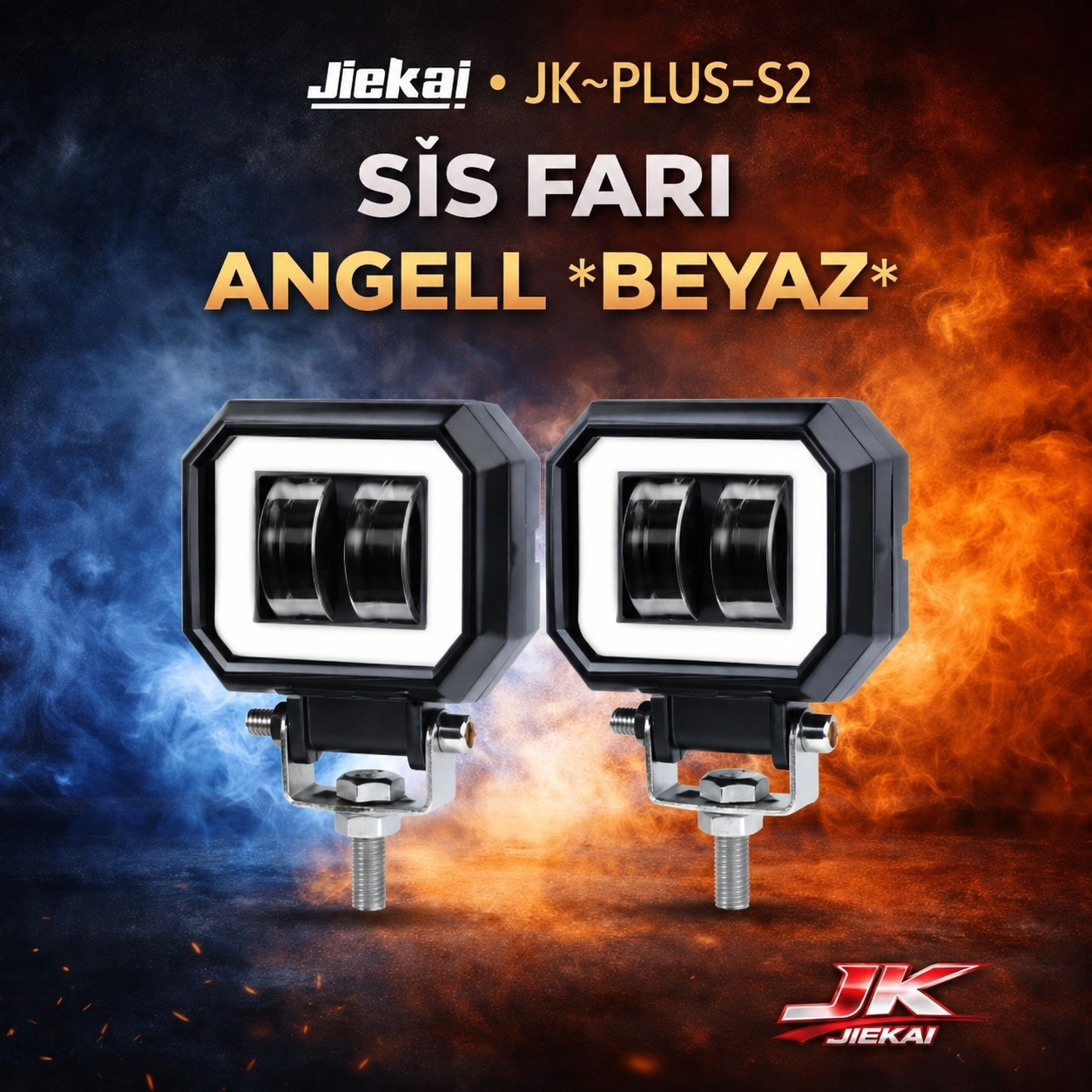 JİEKAİ JK-PLUS-S2 SİS FARI ANGELL *BEYAZ* ( ADET FİYATIDIR )
