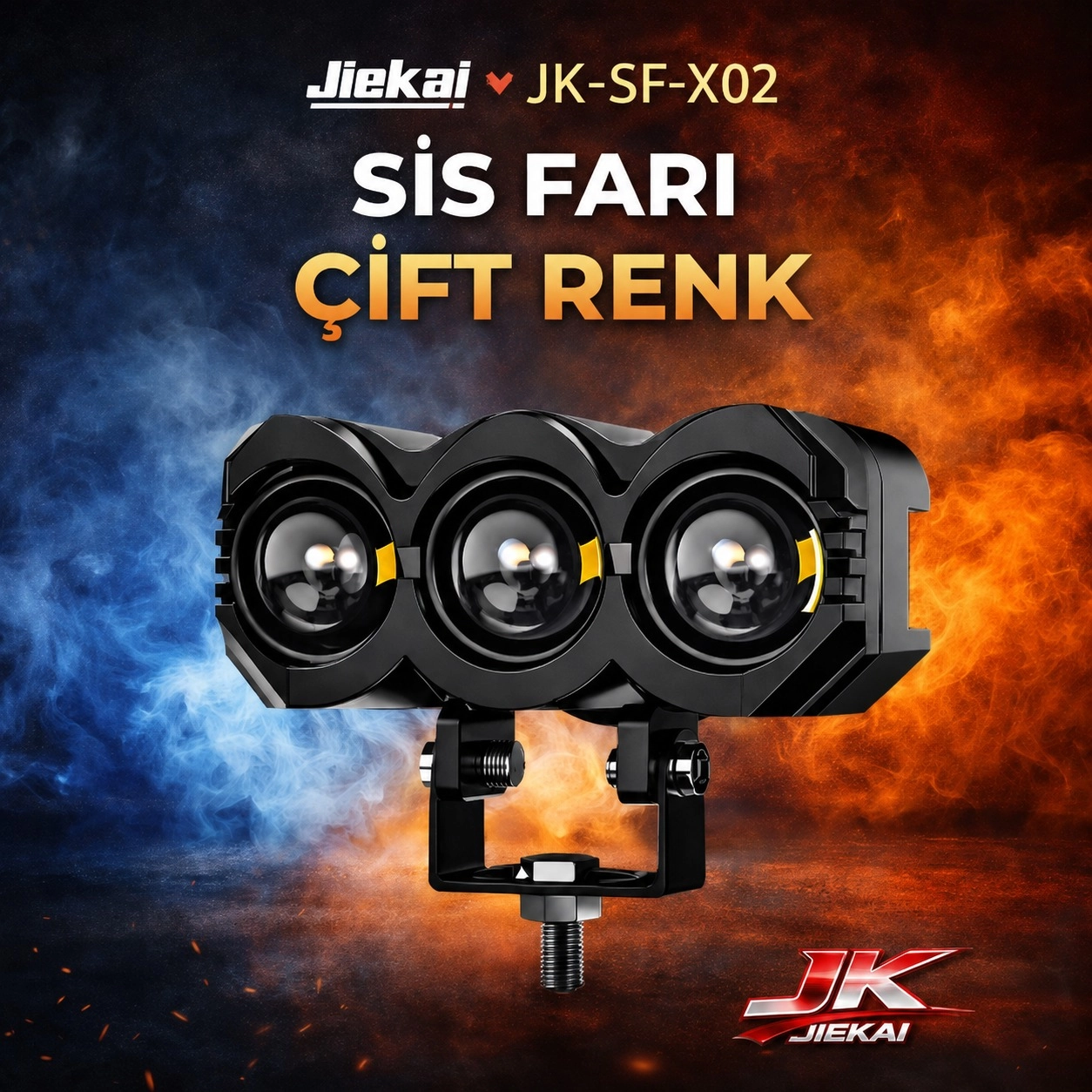 JİEKAİ JK-SF-X02 SİS FARI ÇİFT RENK - ( ADET FİYATIDIR )
