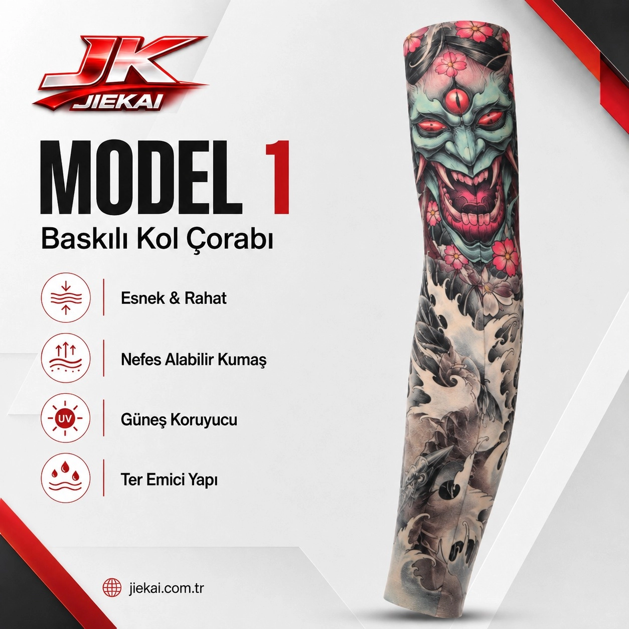 JİEKAİ MOTORCU KOL ÇORABI MODEL -1 