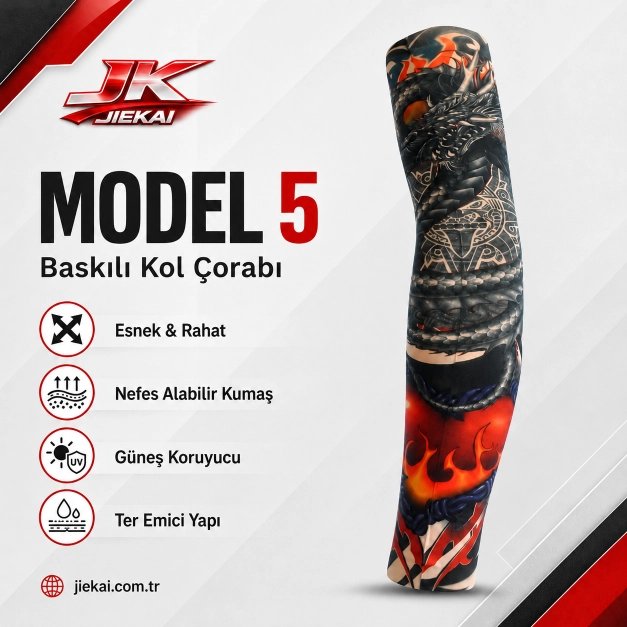 JİEKAİ MOTORCU KOL ÇORABI MODEL - 5