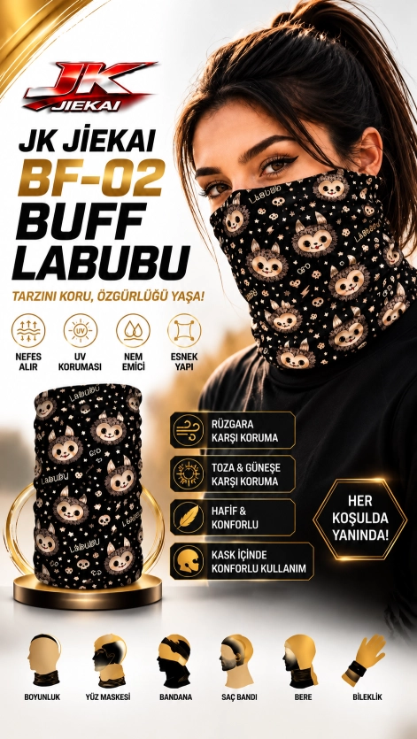 JK JİEKAİ BF-02 BUFF LABUBU DESENLİ