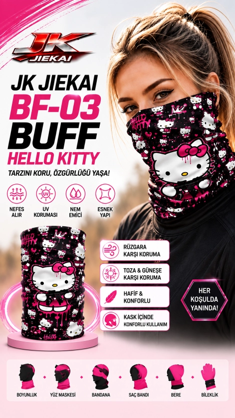JK JİEKAİ BF-03 BUFF HELLO KİTTY 