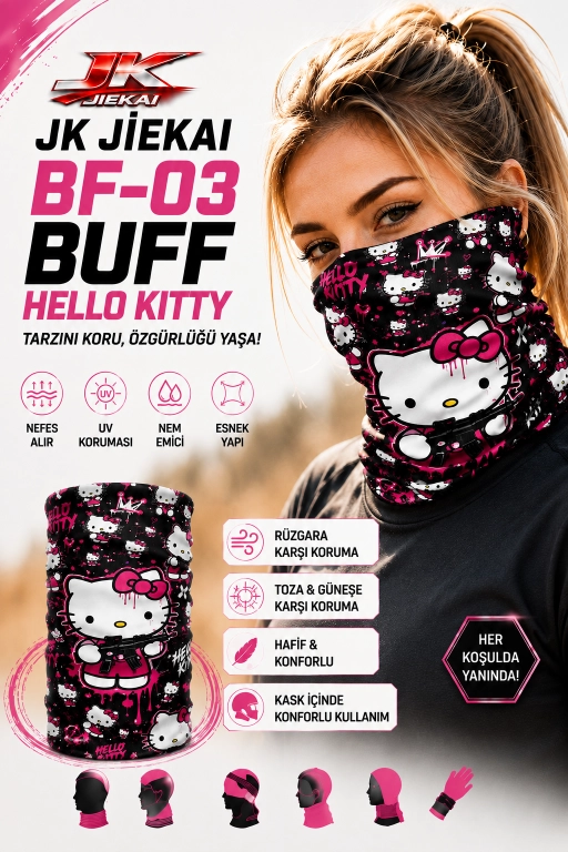 JK JİEKAİ BF-03 BUFF HELLO KİTTY 
