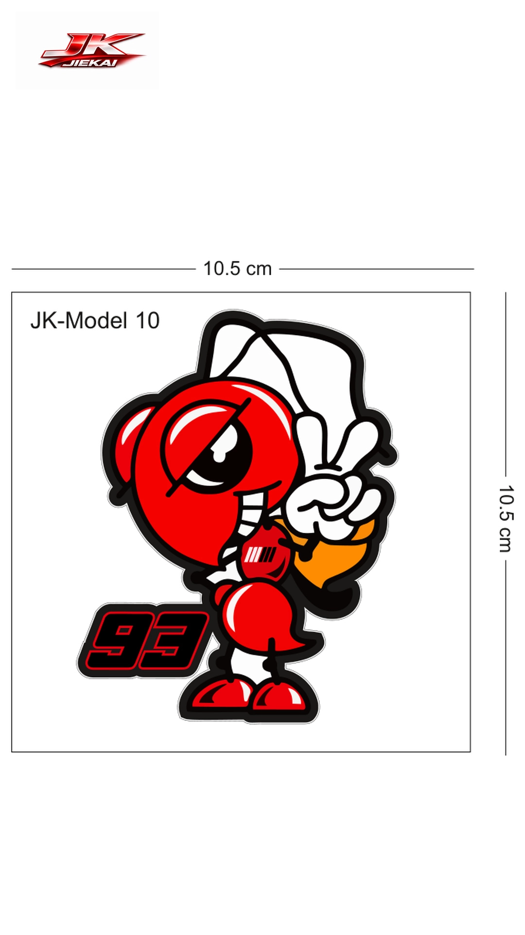 JK JİEKAİ MOTOSİKLET KASK AKSESUARI STİCKER MODEL 10  / MİNİMUM ALIM ADEDİ TOPTAN BAYİ MÜŞTERİLERİMİZ İÇİN 5 ADETTİR.