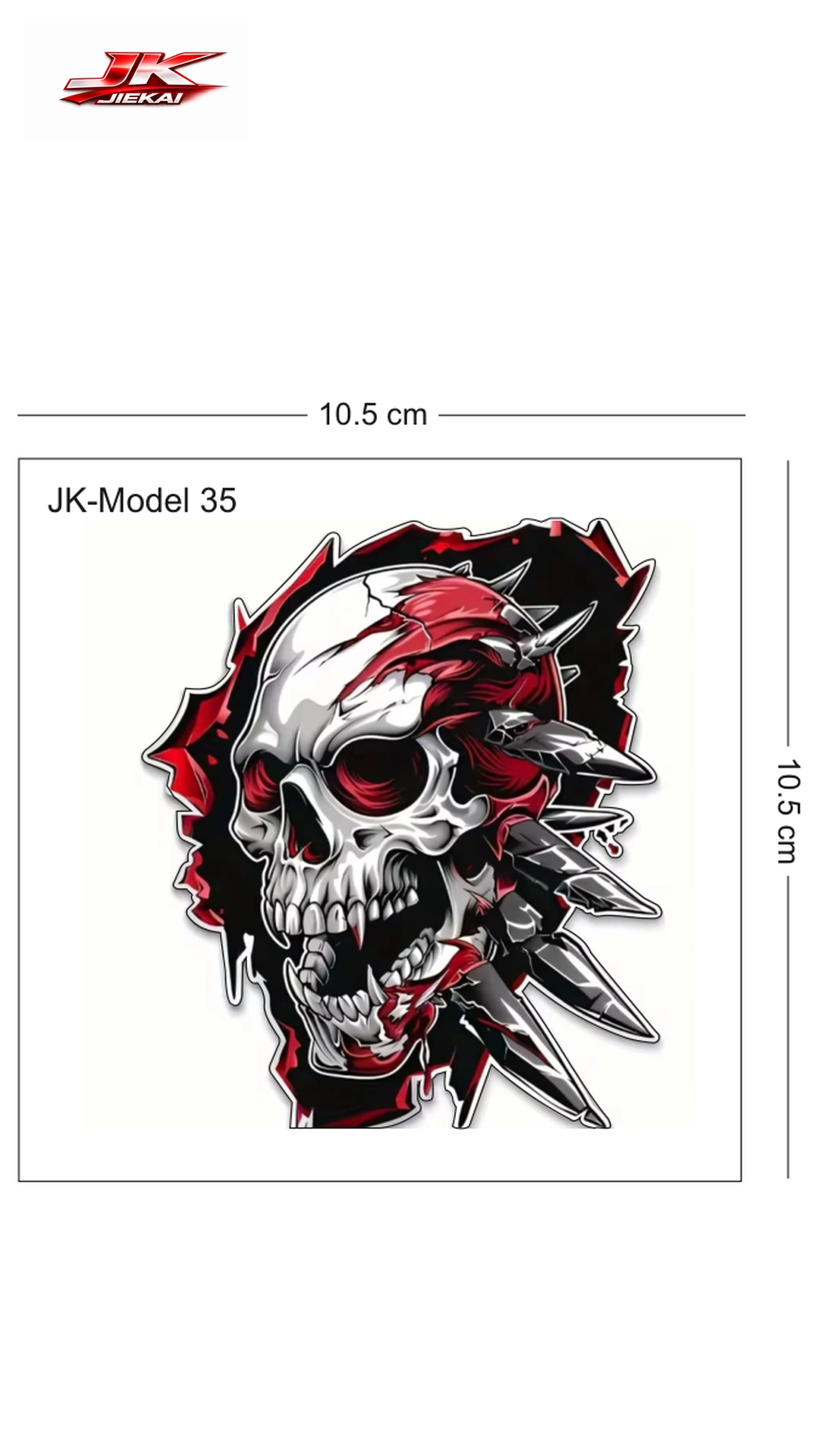 JK JİEKAİ MOTOSİKLET KASK AKSESUARI STİCKER MODEL 35  / MİNİMUM ALIM ADEDİ TOPTAN BAYİ MÜŞTERİLERİMİZ İÇİN 5 ADETTİR.