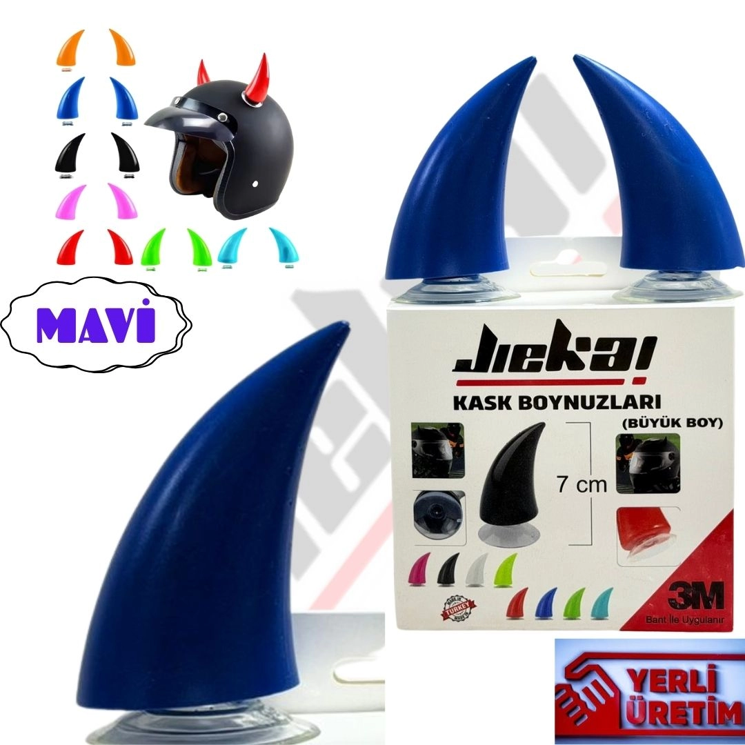 KASK BOYNUZU ( MAVİ ) PAKET İÇERİĞİ 2 ADET
