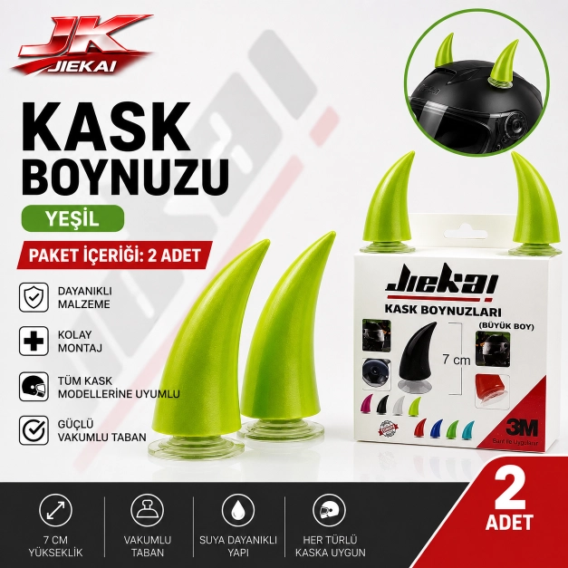 KASK BOYNUZU ( YEŞİL ) PAKET İÇERİĞİ 2 ADET