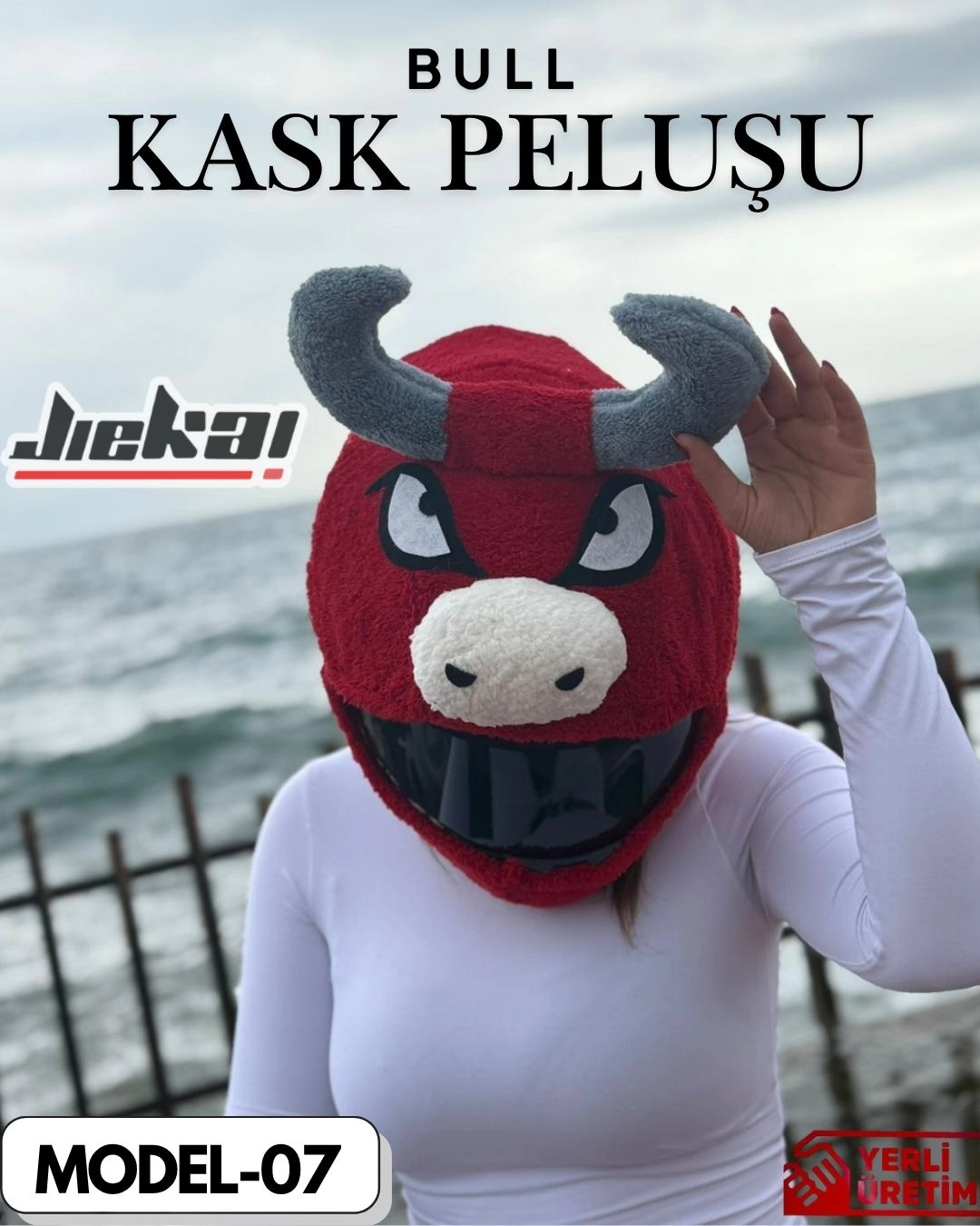 MODEL-07 KASK PELUŞU TEK EBAT BULL