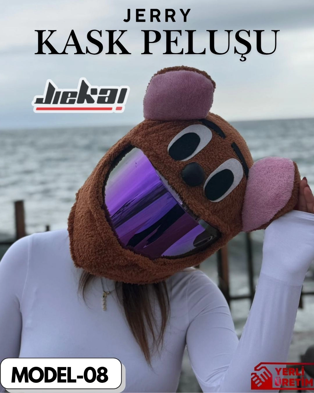 MODEL-08 KASK PELUŞU TEK EBAT JERRY