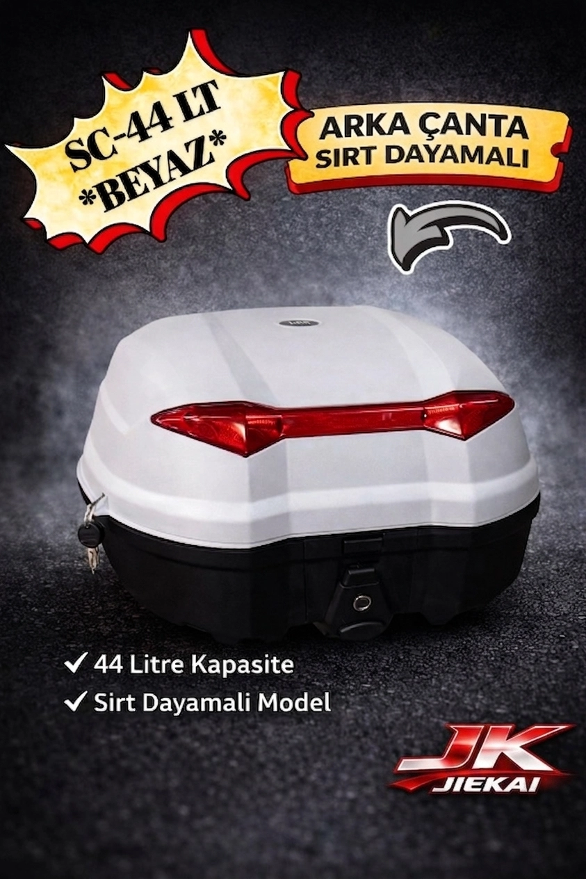 SC-44 LT *BEYAZ* ARKA ÇANTA SIRT DAYAMALI